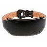 Black Leather 6″ Weight Lifting Belt Back Training Support Gym Fitness Exercise Bodybuilding