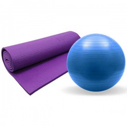 Gym Ball & Yoga Mats(combo)