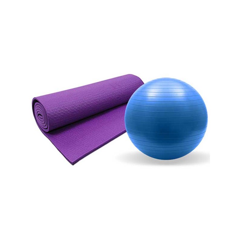 Yoga mat and ball sale