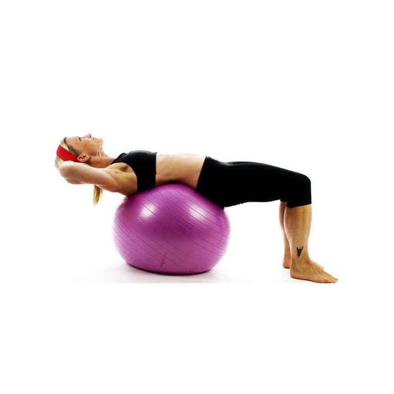 Anti-burst Gym Ball & Tpe Yoga Mat combo