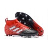 PU Rubber Football Boot BLACK/RED