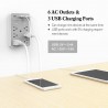 Huntkey 6 AC Outlets Surge Protector with 3 USB Charging Ports 3.4 Amp SMD607