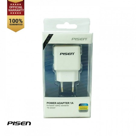 Pisen Dual USB Charger 2.4A EU Plug Smart Version