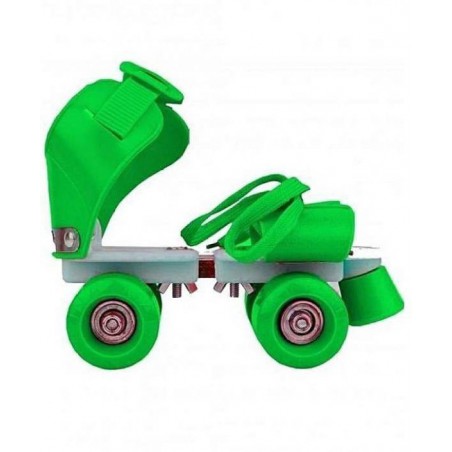 KIDS-ROLLER-SKATES(GREEN) Quad Roller Skates - Size 5-11 UK  (Green)