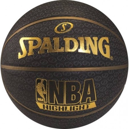 SPALDING Fast S Highlight Series Basketball - Size: 7  (Gold, Black)