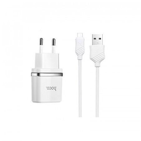 HOCO Smart Single USB Micro cable Charger Set-EU