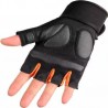 Neoprene Weight Lifting Half Finger Gloves Bodybuilding Powerlifting Wrist Support
