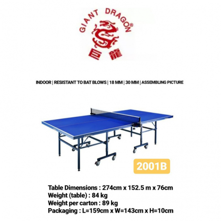 TABLE TENNIS GIANT DRAGON 2001B