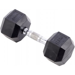 Rubber hex dumbbell 7.5 kg