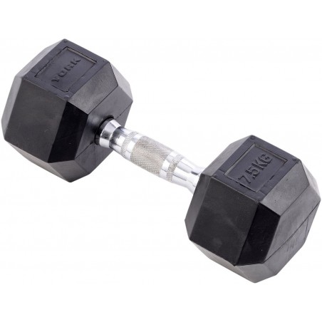 Rubber hex dumbbell 7.5 kg