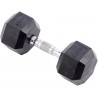 Rubber hex dumbbell 7.5 kg