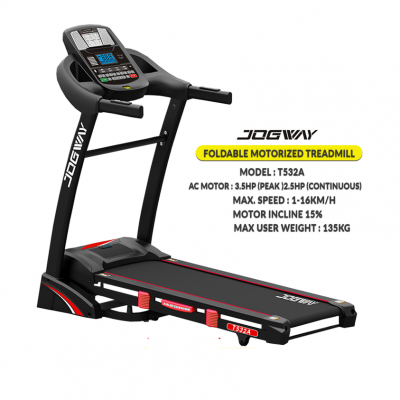 Jogway T532A 2.5hp AC Motor Foldable Treadmill