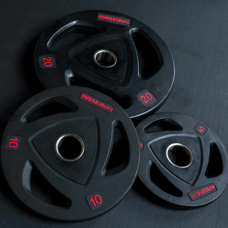 Premium Quality Rubber Coated Olympic Dumbbell Barbell Plate 25kg To 20kg