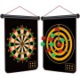 15'' Inch Magnetic Roll Up Double sided  Dart Board and target game