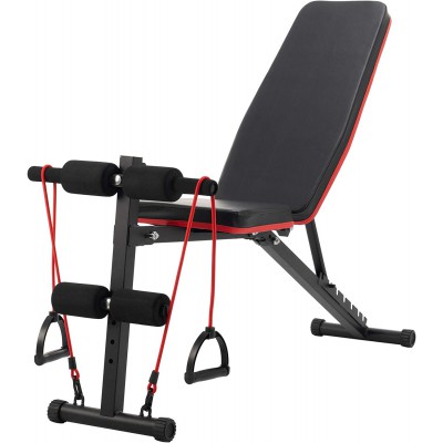 Adjustable dumbbell and sit up bench