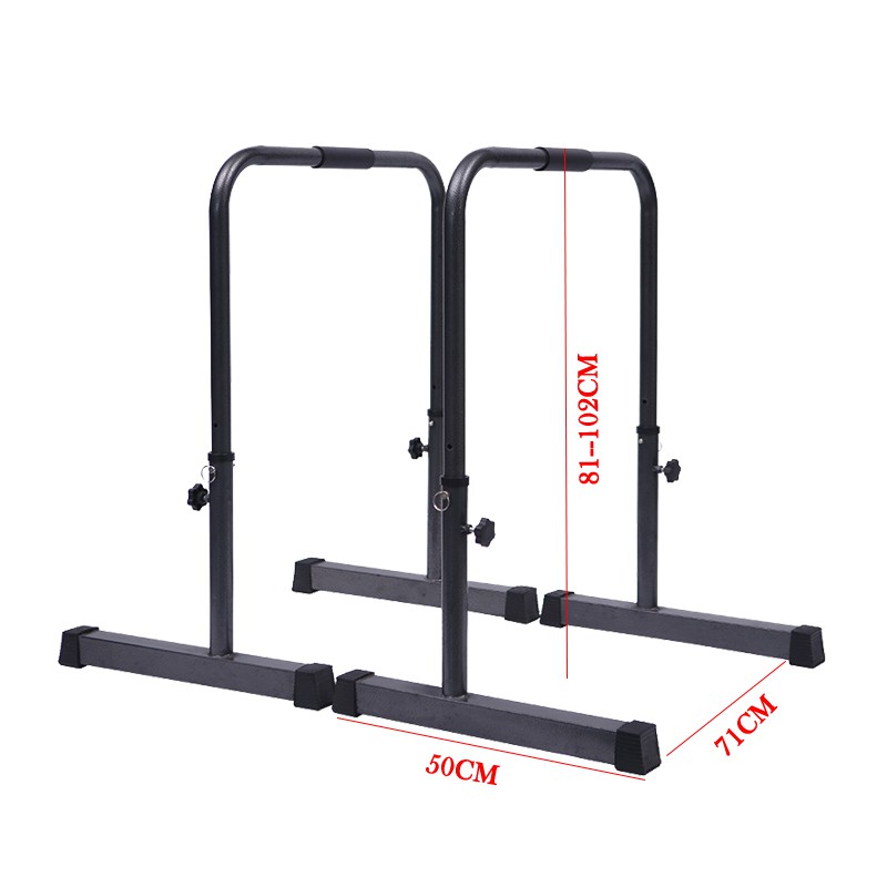 Professional Home Gym Fitness Adjustable Push Up Stand Parallel Dip Bars