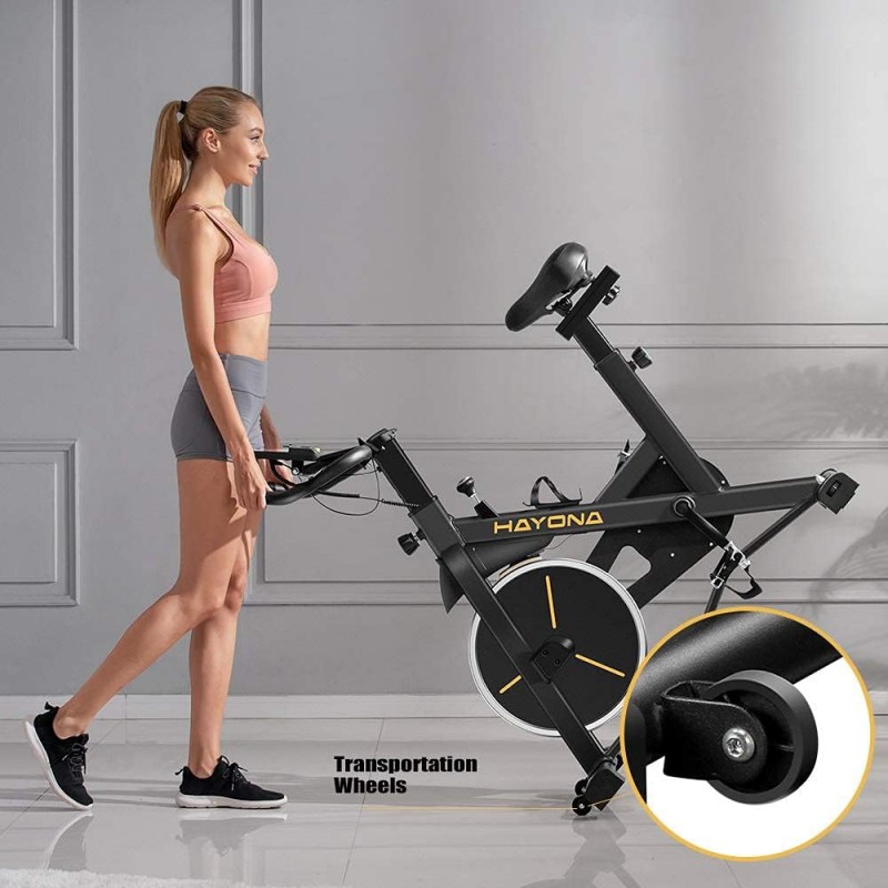 HAYONA Spinner Exercise bike stationery bike with 35lbs flywheel belt ...