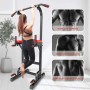 Power Tower Workout Dip Station for Home Gym Adjustable Multi Pull Up Bar Strength Training Equipment