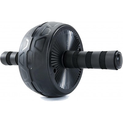 Abdominal workout roller with knee pad