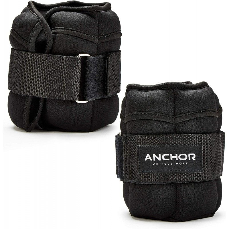 Ankle Weights 2KG, Adjustable Ankle Weights Wrist Straps, Ideal for