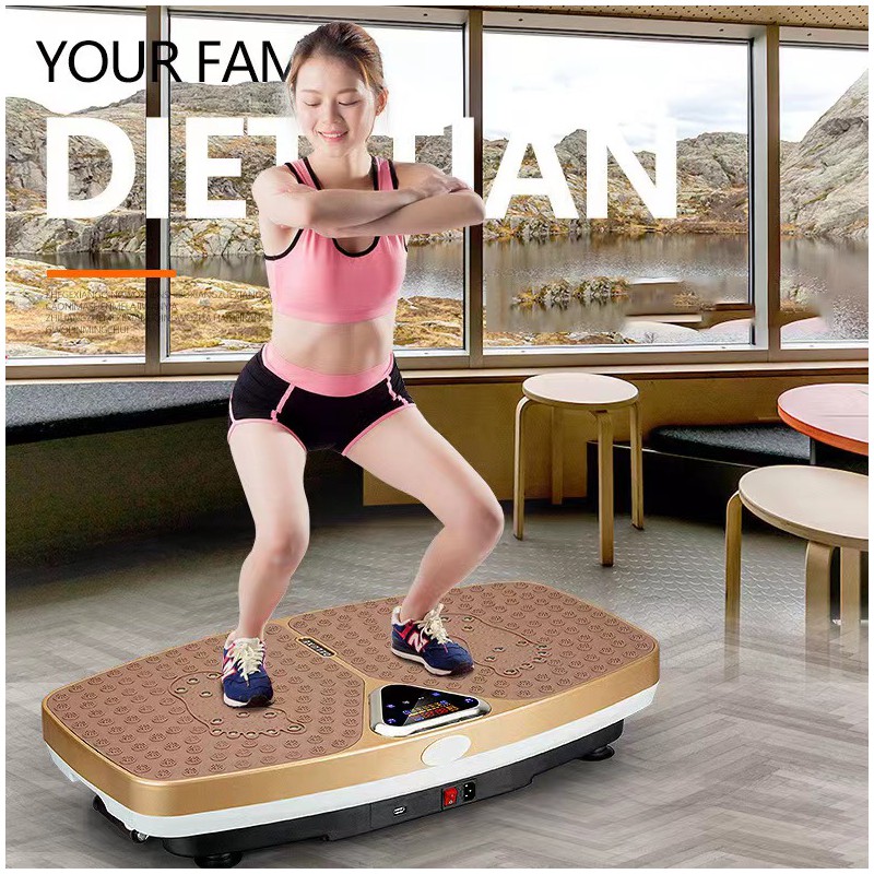 Body Slimming Vibration Plate Massager, Home & Gym Workout Machine for