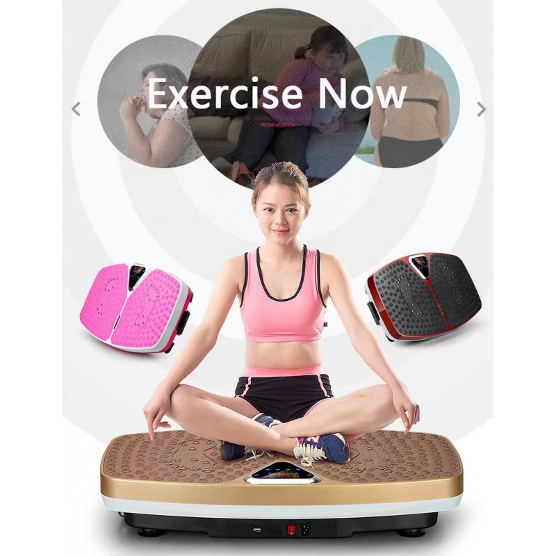 Body Slimming Vibration Plate Massager, Home & Gym Workout Machine for