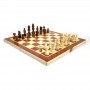 Folding Wooden International Chess Checkers Set Wooden chess board