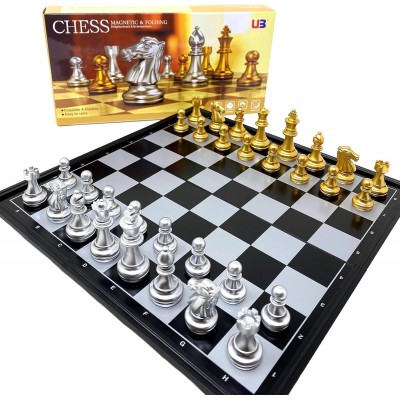 Magnetic Standard Edition Foldable Chess Board Portable Travel Board Games Educational Toys for Kids and Adults