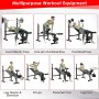 Weight Bench, Bench Press Set with Squat Rack and Bench for Home Gym Full-Body Workout combo set