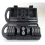 20kg Gym electroplating baking cast iron adjustable dumbbell with box