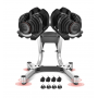 Adjustable dumbbell rack