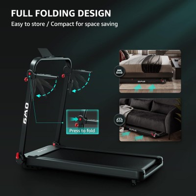 OMA 1017EB Folding Treadmill with Wider Belt,, 300 LB