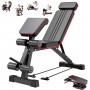 Multi functional Adjustable Dumbbell Bench With Leg Press and preacher curl