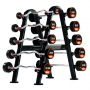 Rubber Coated Ez Fixed Barbell 10kg,15kg,20kg,25kg,30kg