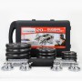 20kg Gym electroplating baking cast iron adjustable dumbbell with box and barbell extension bar