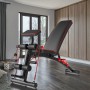 Adjustable Multi-functional Dumbbell bench with leg extension , preacher curl and resistance workout tool