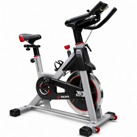 DMSUN Spinner Exercise bike stationery bike with 40lbs flywheel belt driven exercise bike with mobile and tablet holder