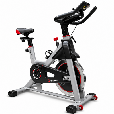 DMSUN Spinner Exercise bike stationery bike with 40lbs flywheel belt driven exercise bike with mobile and tablet holder