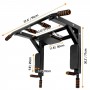Wall mounted pull up and heavy  parallel dip bar