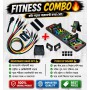 11 Pcs Resistance band set and Multi position Push up set Combo