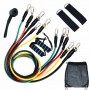 11 Pcs Resistance band set and Multi position Push up set Combo