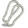 Safety Lock snap Hook for Rope,  Spring Snap Hook Carabiner (Silver), Outdoor Sports 6mm 2inch 1piece