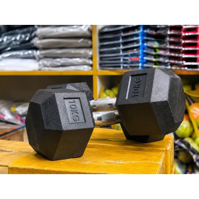 Rubber Hex Dumbbell 20Kg  (10kg x 2)