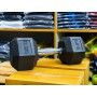 Rubber Coated  Hex Dumbbell 25Kg  (12.5kg x 2pcs)