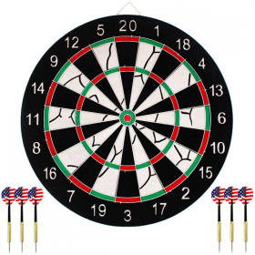 Ninja Dartboard 18'' Inch With 6 Non pointing Darts