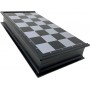 Magnetic Standard Edition Foldable Chess Board 14 Inches  (Black and White guti)