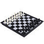 Magnetic Standard Edition Foldable Chess Board 14 Inches Black and White