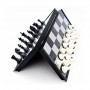 Magnetic Standard Edition Foldable Chess Board 14 Inches  (Black and White guti)